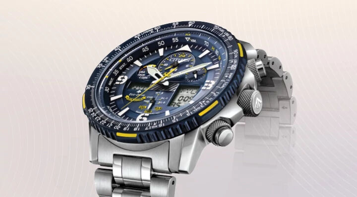 Atomic Timekeeping image featuring Promaster Skyhawk A-T watch model JY8078-52L